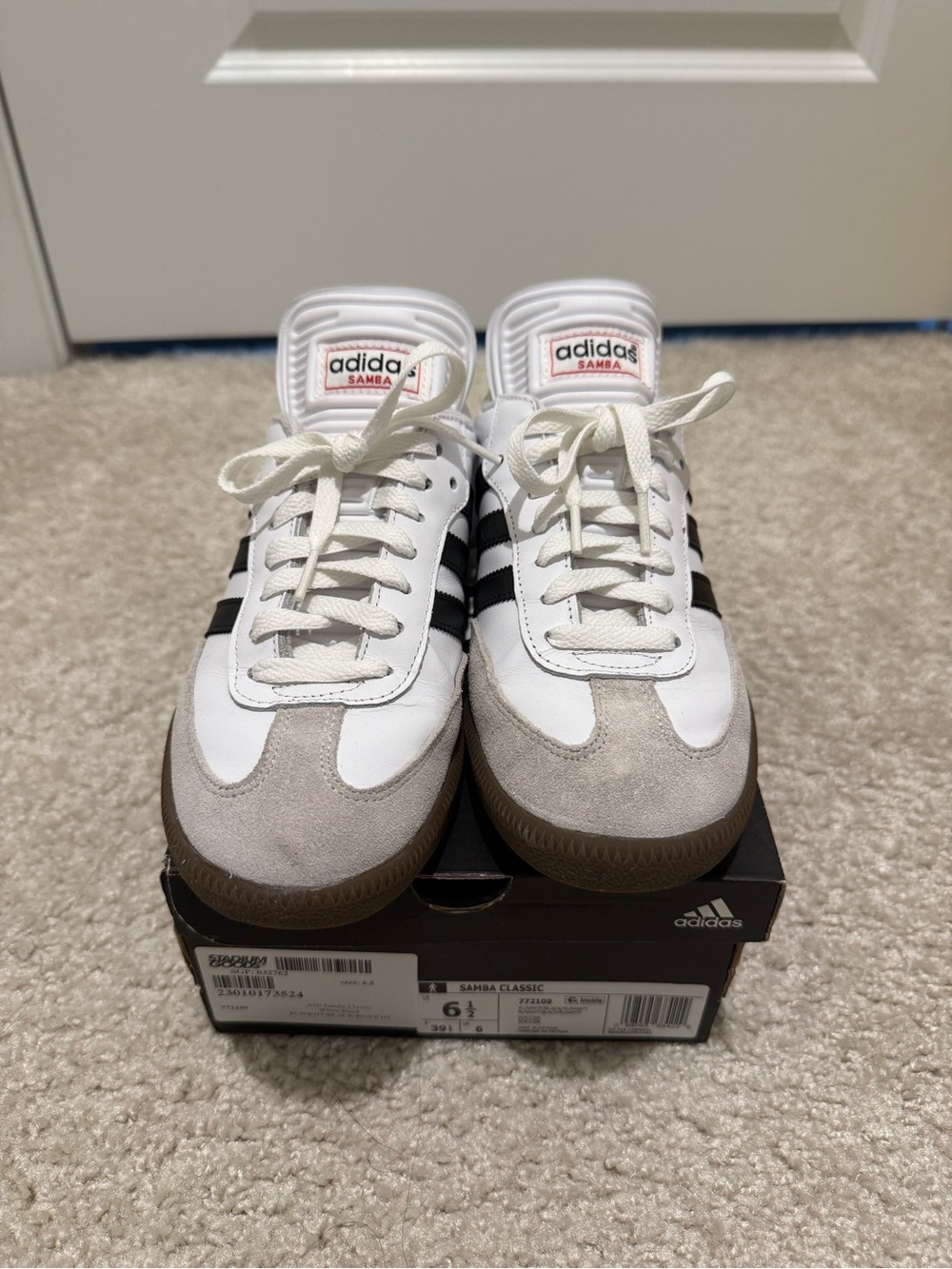 adidas Samba Classic White Black Gum Women’s Sneakers